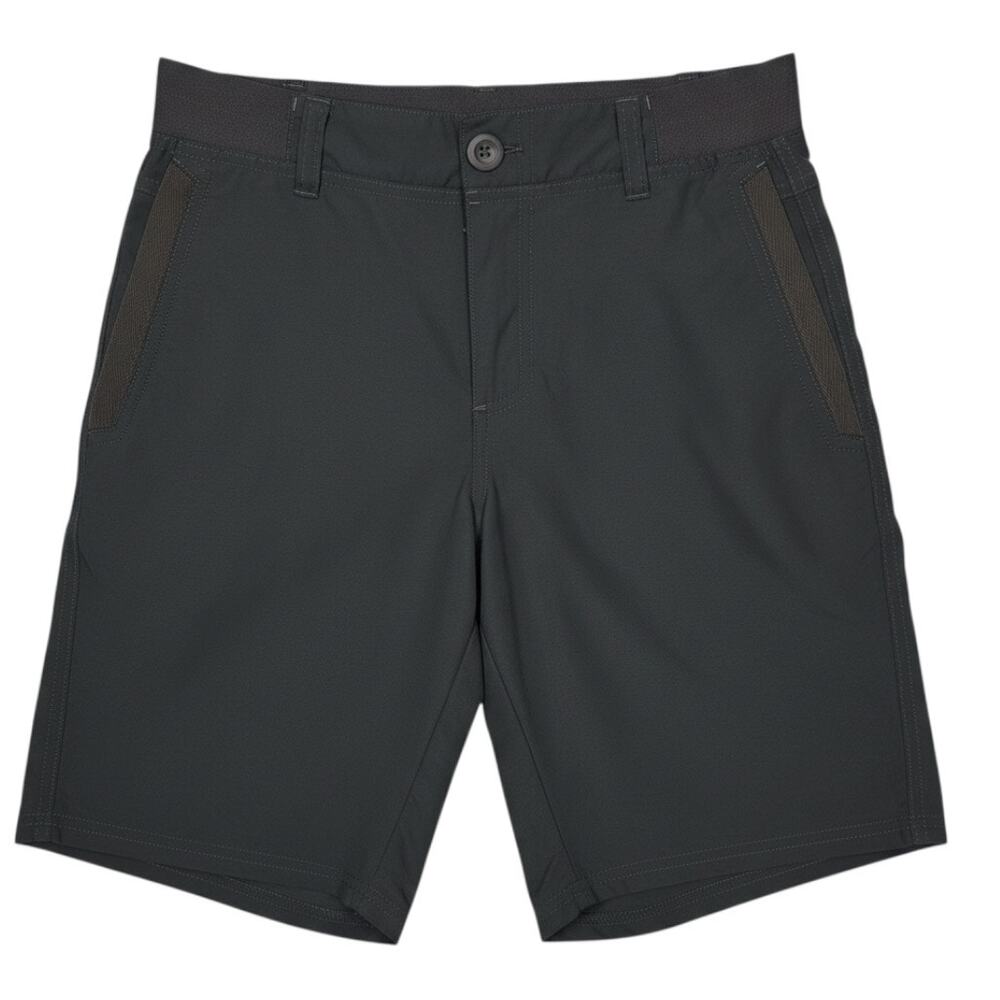 Quechua Gray Utility Shorts Mens Small Hiking Outdoors Decathlon Stretch Elastic